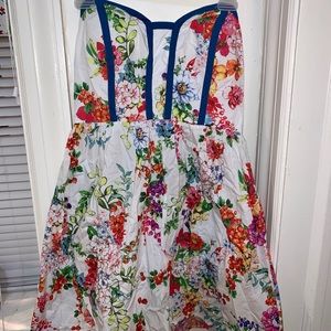 Kandy Kiss Strapless Floral Dress Size 11 Juniors